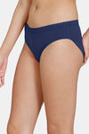 Zivame Low Rise Full Coverage Bikini Panty - Blue Depth — thumbnail 4